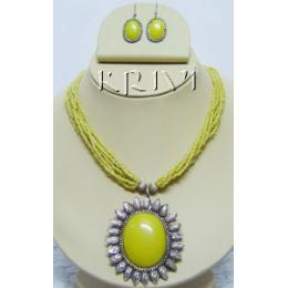 KNKR08006 Ethnic Indian Fashion Jewelry Necklace Set