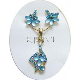 KNKR08014 Fancy Korean Jewelry Necklace Set