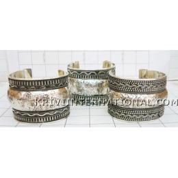 KWLL02005 Combo Pack of 5 Metal Cuff Bracelets