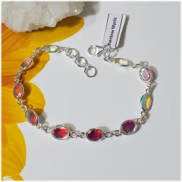 SABLS01016 Rainbow Mystic Bracelet 925 Sterling Silver