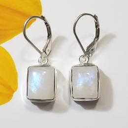 SAEMK08002 Elegant Rainbow Moonstone Cab Pendants 925 Sterling Silver