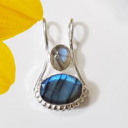 SAPMK08091 Attracting Labradorite Gemstone Designer Pendants 925 Sterling Silver