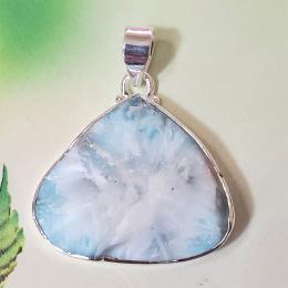 SAPMK08127 Gorgeous Larimar New Rough Gemstone 925 Silver Pendant Wholesale